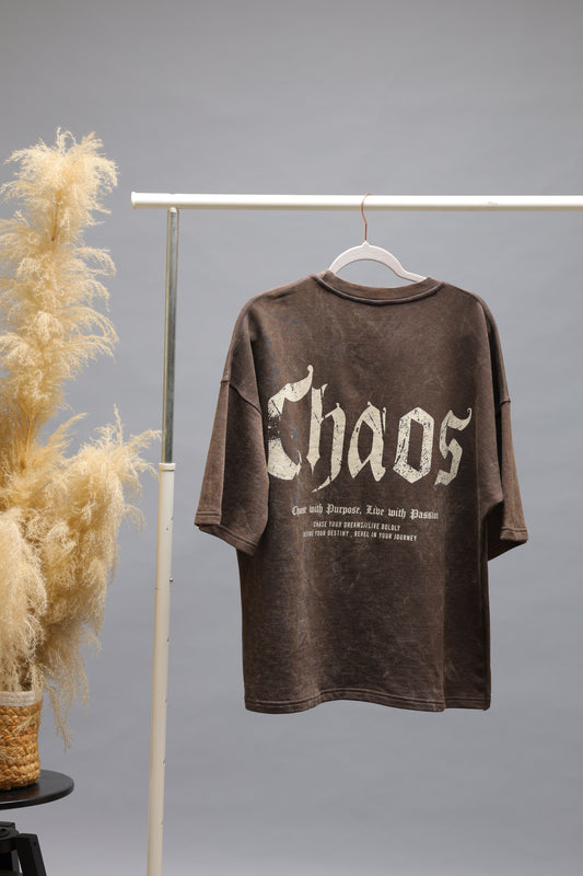 Urban Coordinates Oversized T-Shirt | Chocolate Brown