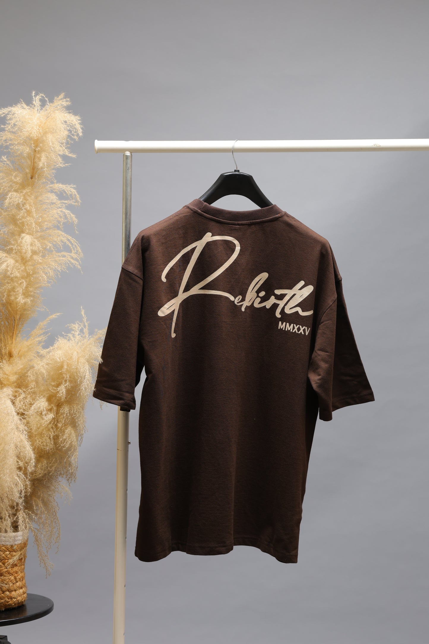 Rebirth Signature Oversized T-Shirt | Chocolate Brown