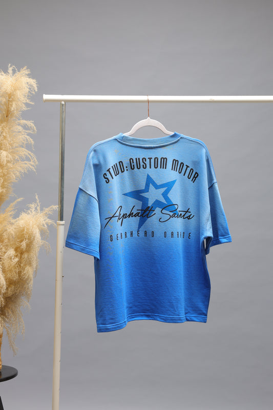 Asphalt Saints Graphic Oversized T-Shirt | Royal Blue