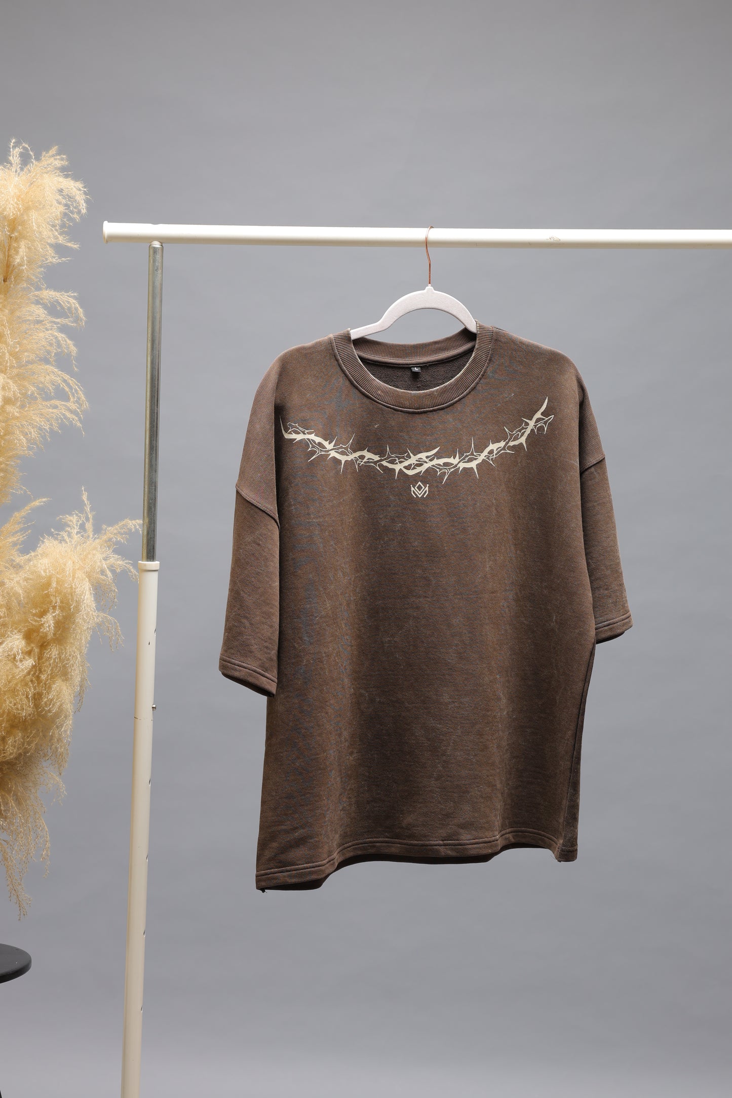 Urban Coordinates Oversized T-Shirt | Chocolate Brown