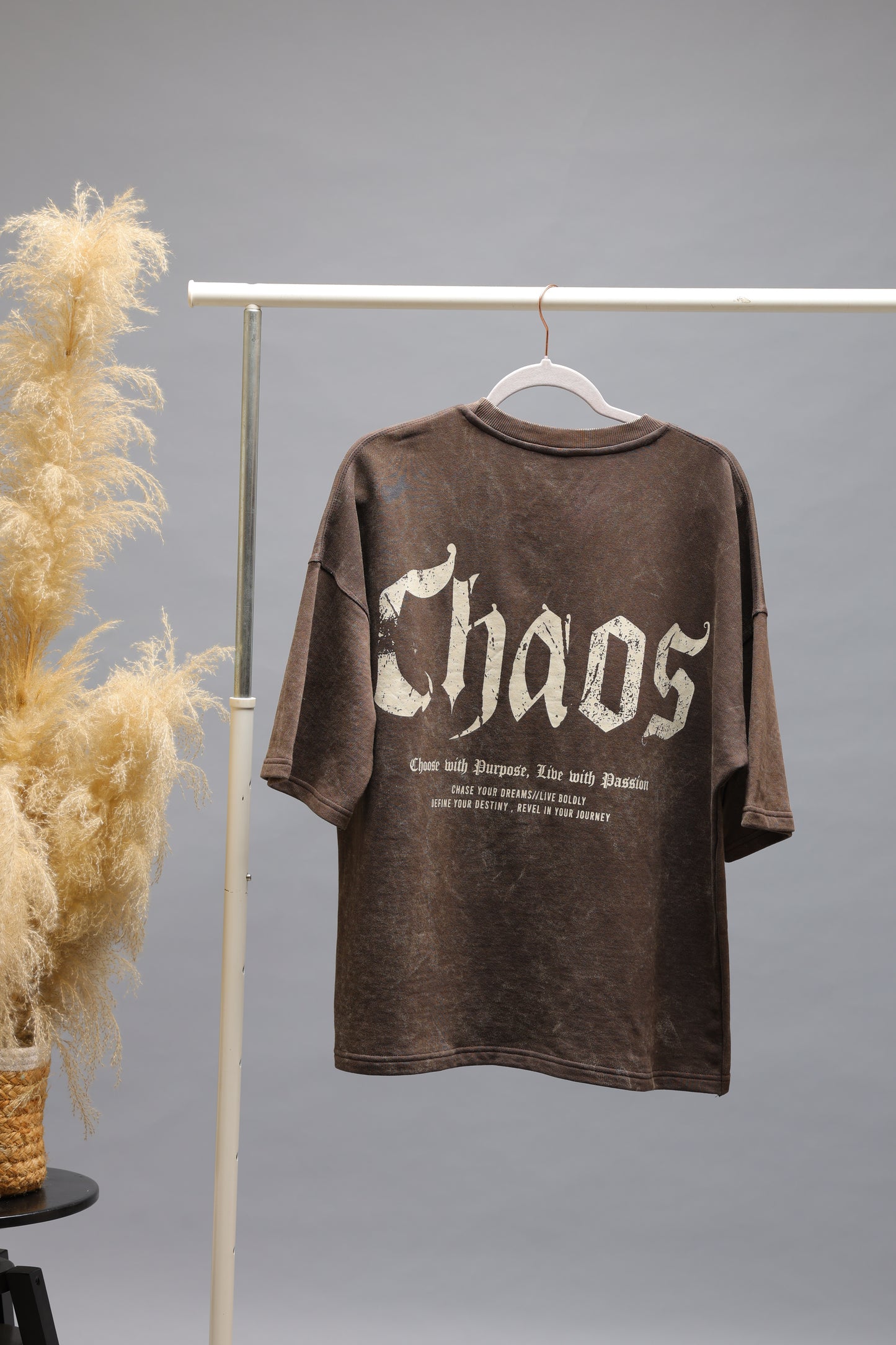 Urban Coordinates Oversized T-Shirt | Chocolate Brown