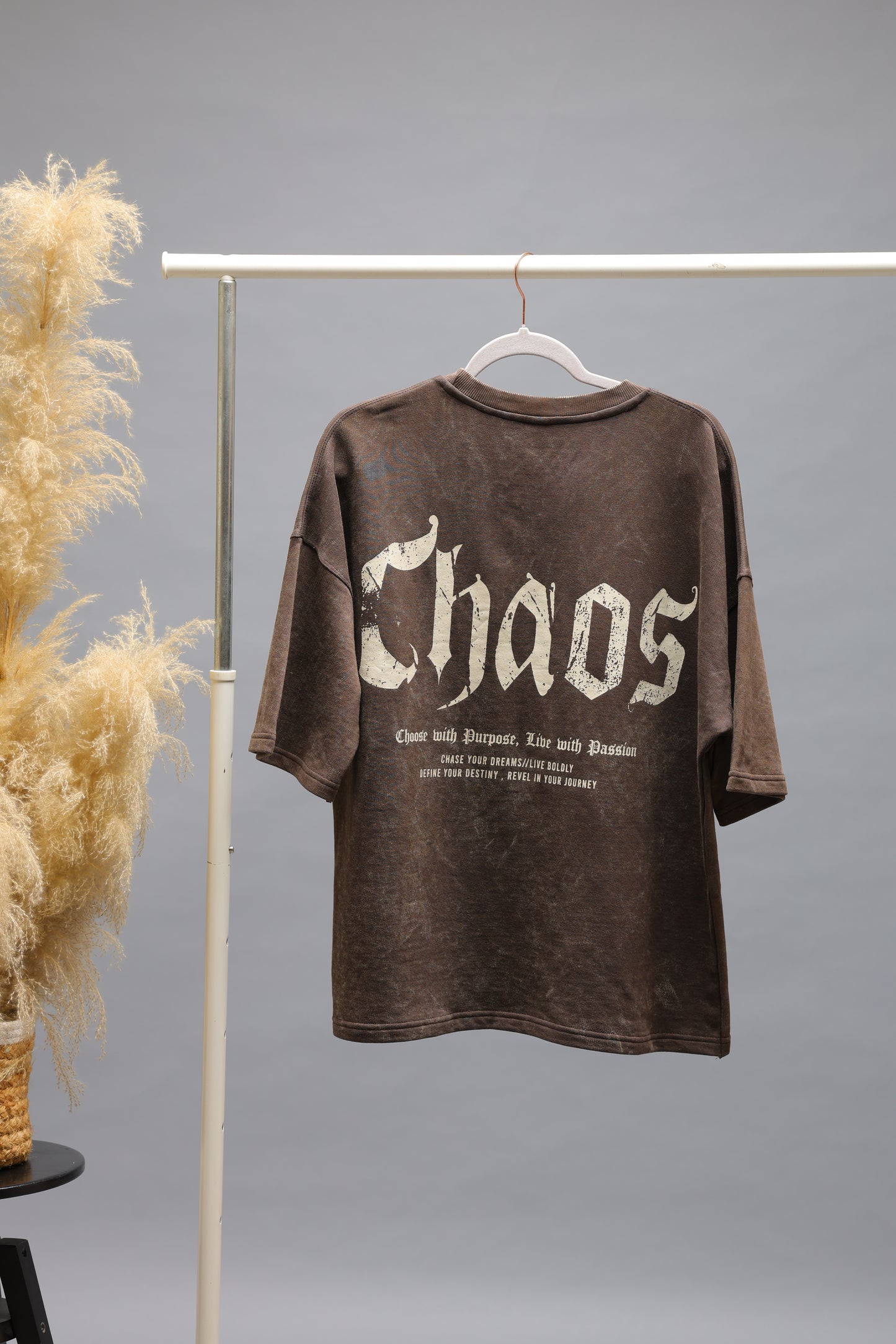 Urban Coordinates Oversized T-Shirt | Chocolate Brown