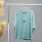 Stay Awake Graphic Oversized T-Shirt | Mint Green