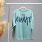 Stay Awake Graphic Oversized T-Shirt | Mint Green