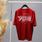 Dream Big Graphic Oversized T-Shirt | Red