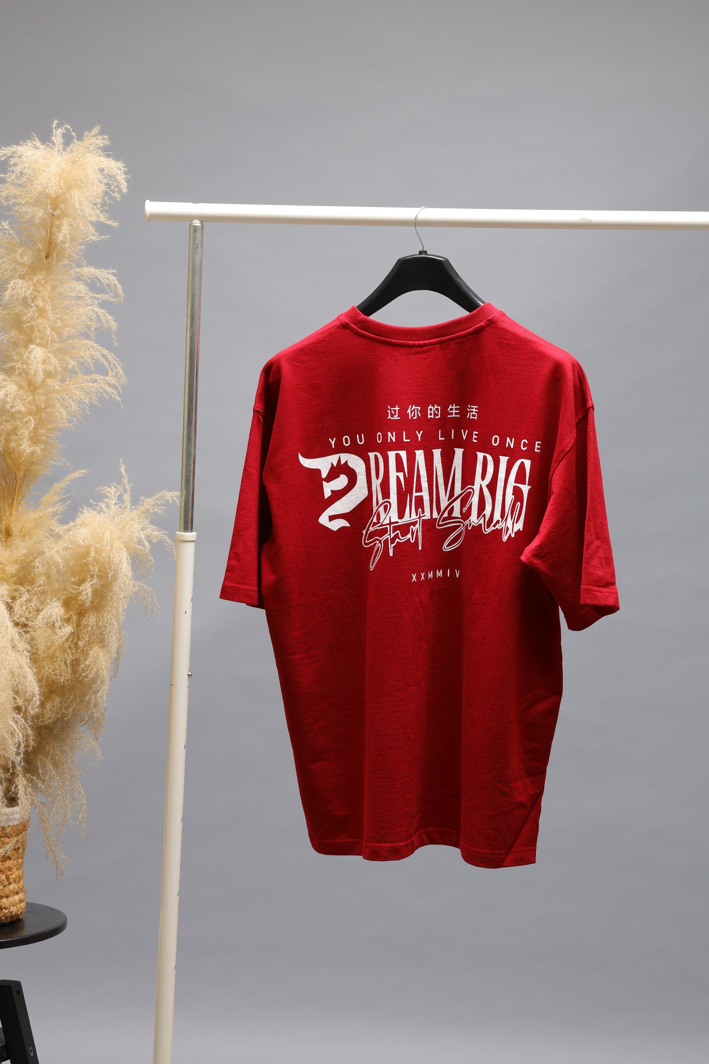 Dream Big Graphic Oversized T-Shirt | Red