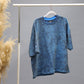 Vintage Wash Textured Oversized T-Shirt | Blue