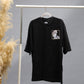Realistic Graphic Oversized T-Shirt | Black