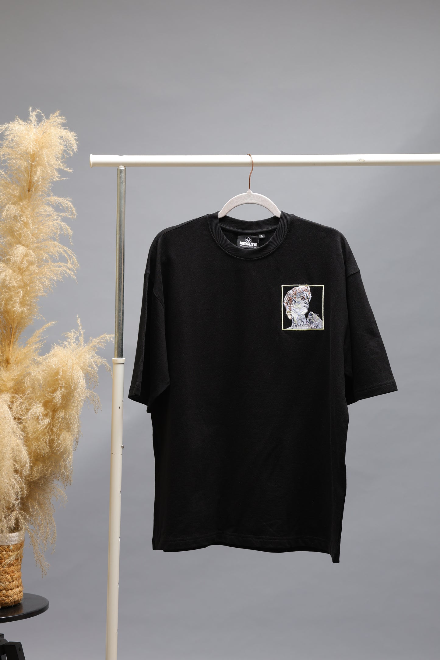 Realistic Graphic Oversized T-Shirt | Black