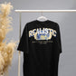 Realistic Graphic Oversized T-Shirt | Black