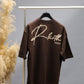 Rebirth Signature Oversized T-Shirt | Chocolate Brown