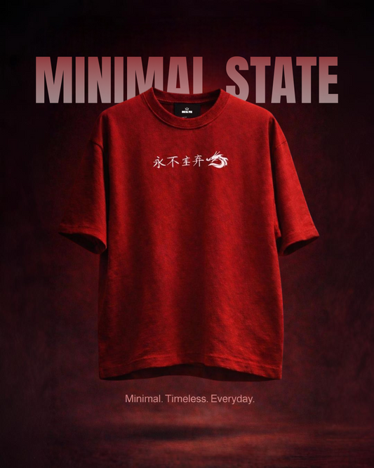 Dream Big Graphic Oversized T-Shirt | Red