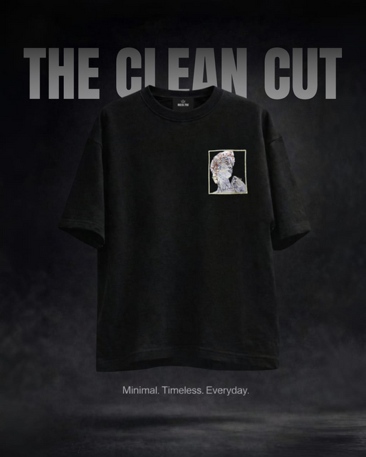 Realistic Graphic Oversized T-Shirt | Black