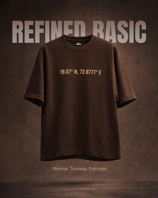 Rebirth Signature Oversized T-Shirt | Chocolate Brown