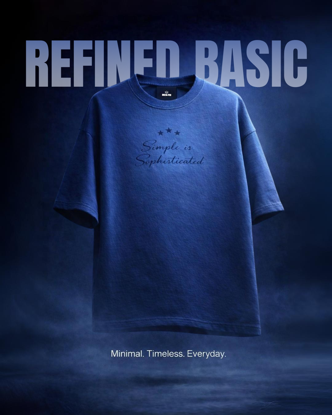 Asphalt Saints Graphic Oversized T-Shirt | Royal Blue