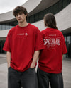 Dream Big Graphic Oversized T-Shirt | Red
