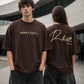 Rebirth Signature Oversized T-Shirt | Chocolate Brown